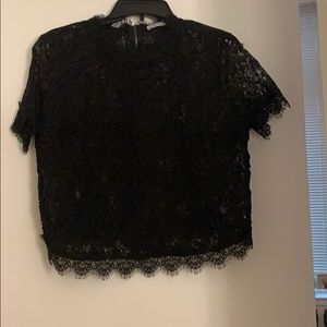 Black lace top